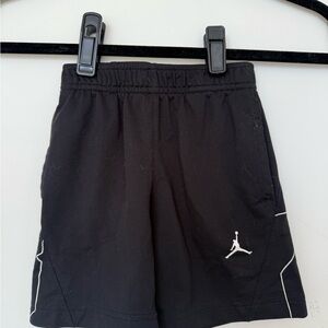 Jordan Black and White Performance Shorts with Jumpman Logo
